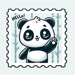 Panda Expressions: 40 Delightful Stamps"