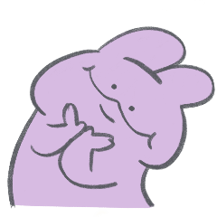 Purple Rice Rabbit - You are so fat.