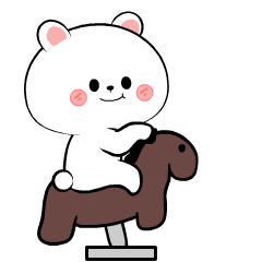 Bear bear White 3 : Animated Stickers