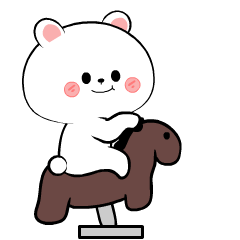 Bear bear White 3 : Animated Stickers