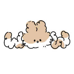 Fluffy Round Bunnies Stickers