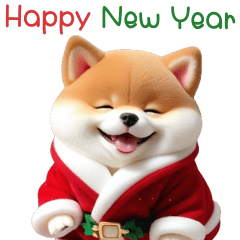 Shiba Dog Happy New Year