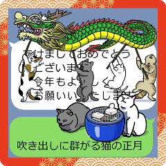 The group of the cat came NEW YEAR!