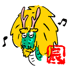 Dragon stickers by Juriko