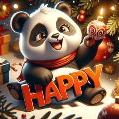 "Christmas Panda"