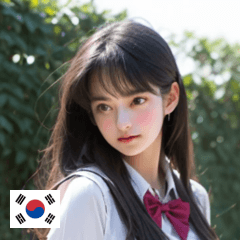 KR japanese school uniform girl