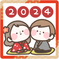 New year&event Marui sticker(big)