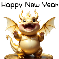 Golden Dragon Happy New Year