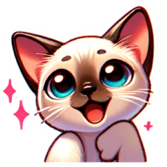 Tonkinese Kittens Line Stickers!