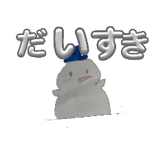 cute snowman by haru