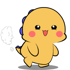 Yellow Dino 2 : Animated Stickers