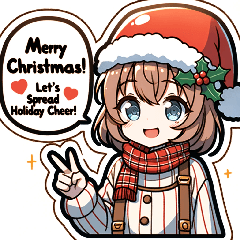 Heartwarming Manga Christmas Stickers
