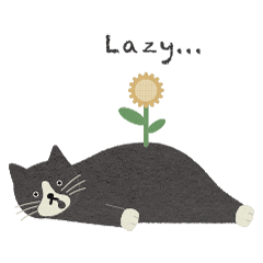 Lazy cat , Lazy day
