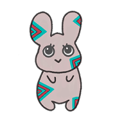 mysterious rabbit story sticker