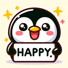 Penguin Emotion Sticker