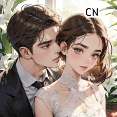 CN romance wedding couple  A