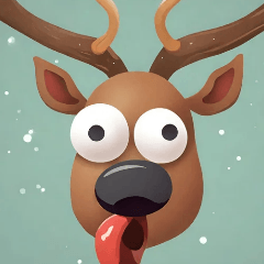 reindeer is very busy