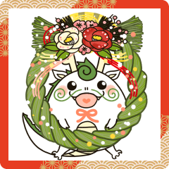 New Year Sticker of the Dragon