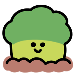 Smiling broccoli anime Sticker – LINE stickers | LINE STORE