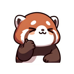 Panda Sticker(Red Panda)