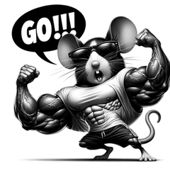 肌肉老鼠酷炫贴图！
