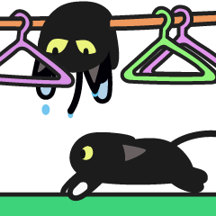 黒猫、ブランキーのわいわいライフ