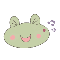 Cute daisydaily-little lovely frog emoji