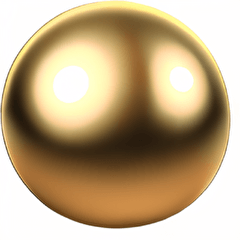 realistic gold ball