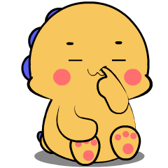 Yellow Dino 3 : Animated Stickers