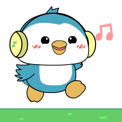 Blue Penguin : Animated Stickers