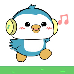 Blue Penguin : Animated Stickers