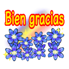 Beautiful flower greetings(Spanish)