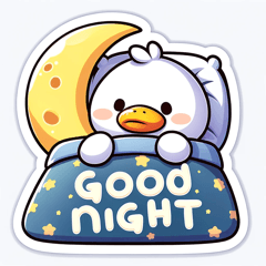 Cute & Relaxed! Daily Life Duck Stickers