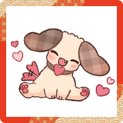 Battered dog Sticker