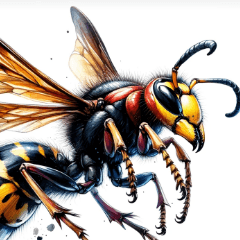 New Asian Giant Hornet Sticker