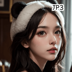 JP3 panda and girl