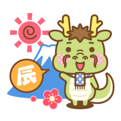 Dragon Tatsu-san Winter Sticker