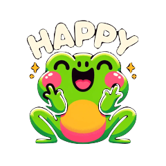Charming Frogs: Expressions Galore!