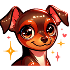 Various Miniature Pinscher Stickers No.1 – LINE stickers | LINE STORE