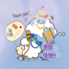 Yun with sheep - celebration