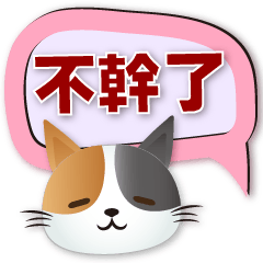 Cute Calico cat - useful Speech balloon