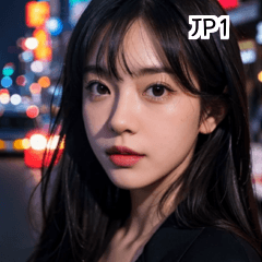 JP1 Korean night street girl