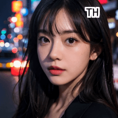 TH Korean night street girl