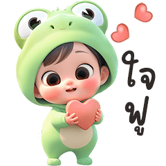 Baby Frog So Cute (Big Stickers)