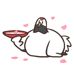 太りすぎた鶴3