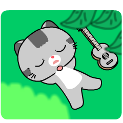 Cute Taby Cat : Animated Stickers