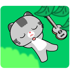 Cute Taby Cat : Animated Stickers