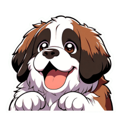Dog Sticker(St. Bernard)