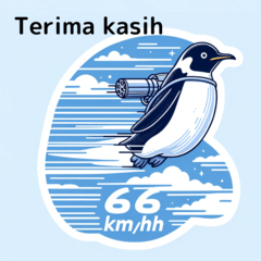 Flying Emperor Penguin Indonesian 02