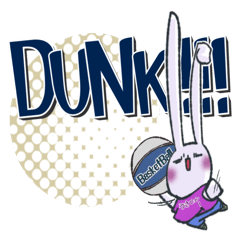 I love basketball! Usapyon Sticker!2nd